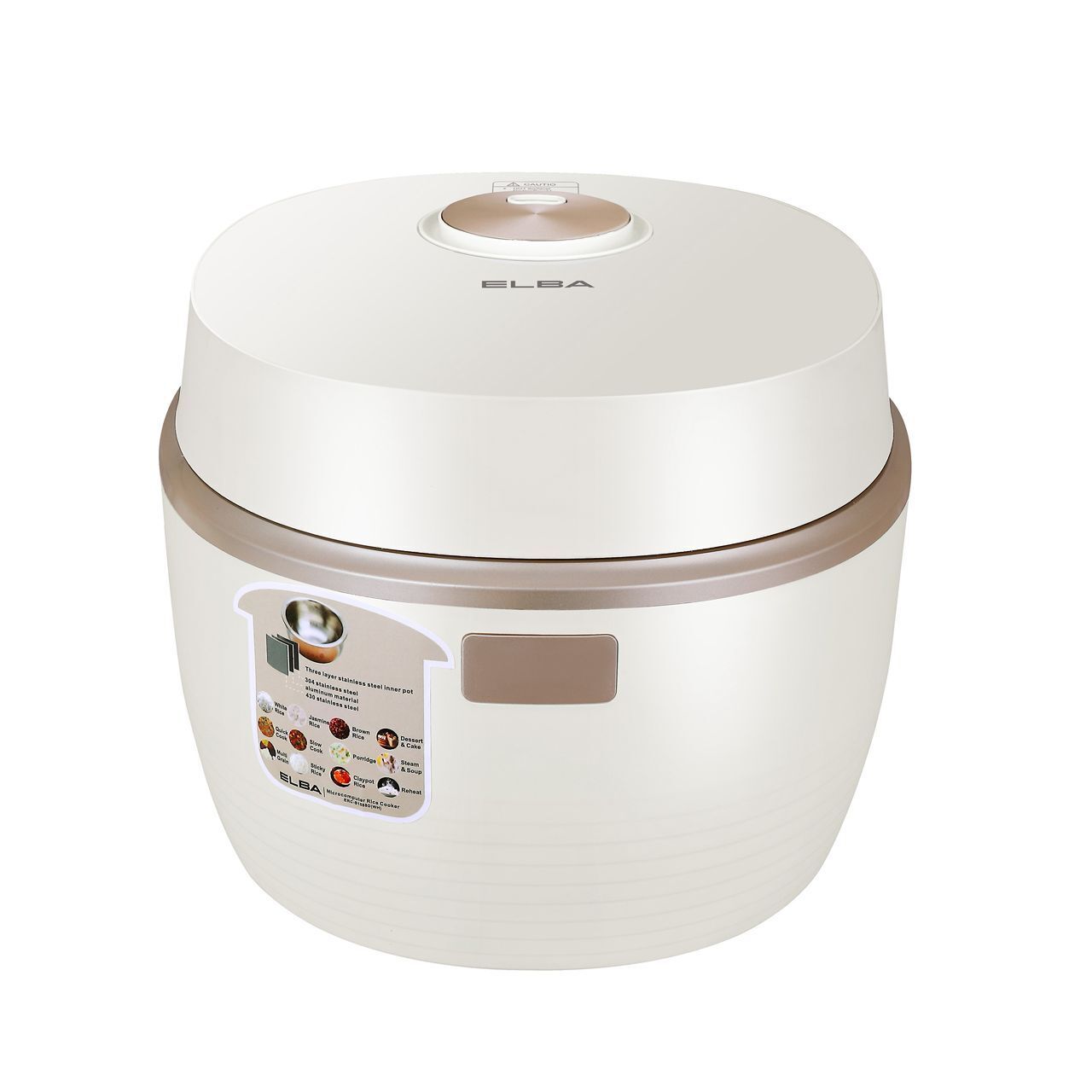 Microcomputer Rice Cooker ERC-S1586D(WH) - Stainless Steel Spherical Inner Pot (1.5L)