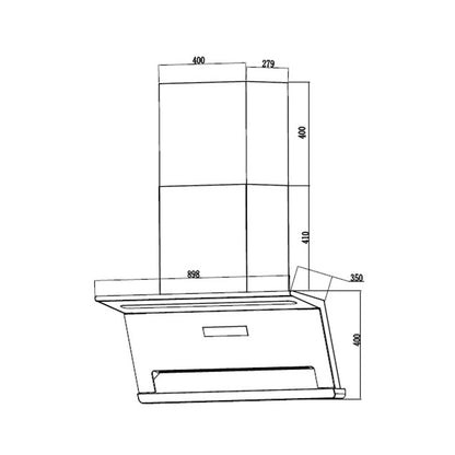 FABER COOKER HOOD MAGICO L FCH-LMD90S302BKMG