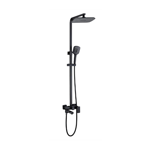 Haustern Tazel Series 3-Ways Shower Column Set Black Colour(HT-TAZEL-95T-BK)
