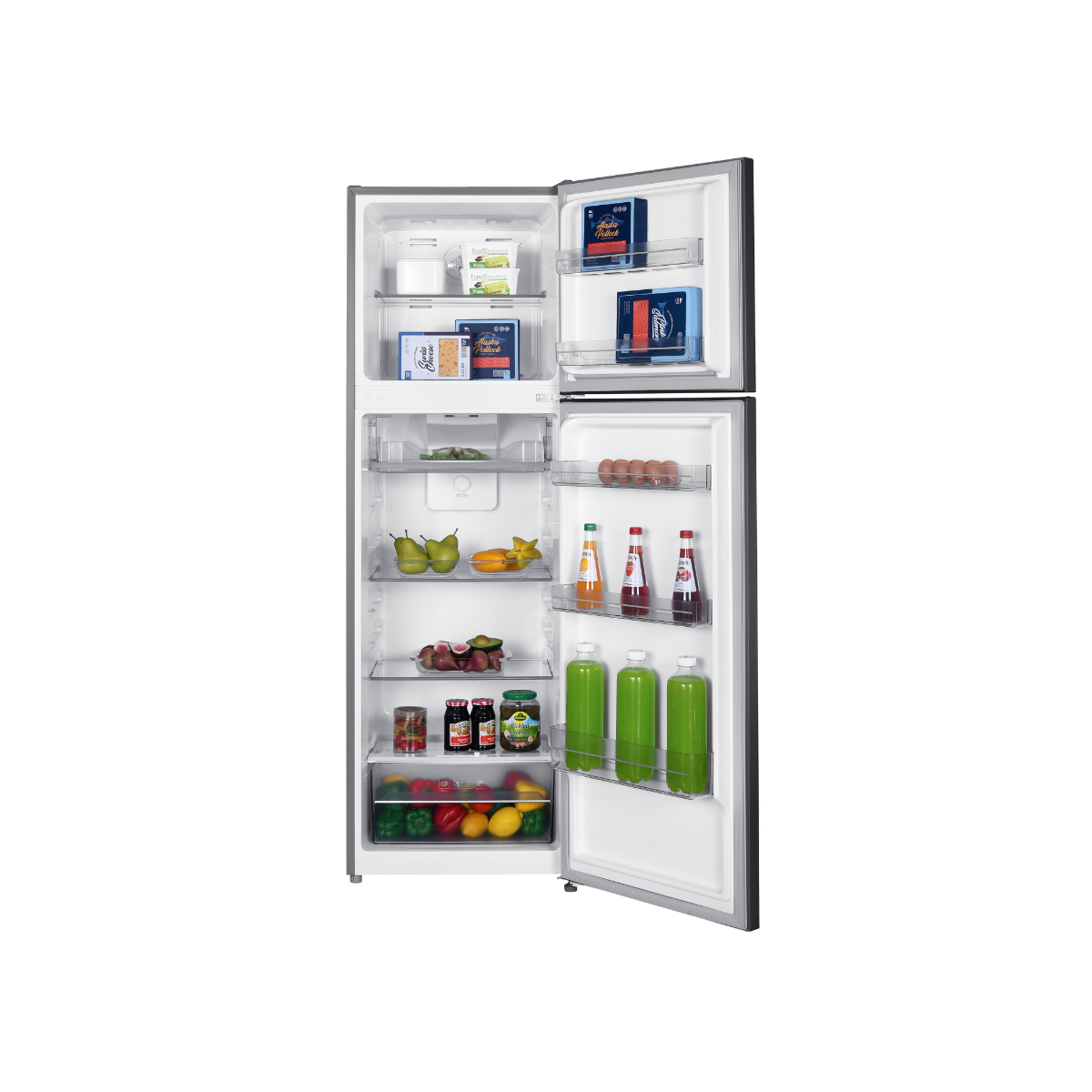 310L Top Mount Refrigerator VERZINO ER-Q3157IN(GR) - Dual Inverter, 12 Years Inverter Compressor Warranty