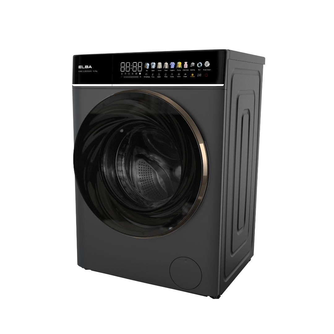 12KG/8KG All-in-One Washer Dryer QUELUXE EWDC-S1283DD(GR) - 18 Washing Programmes, Silent DD Inverter